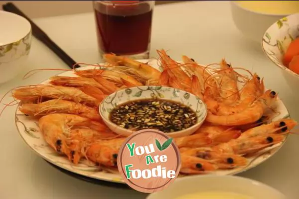Steamed prawns