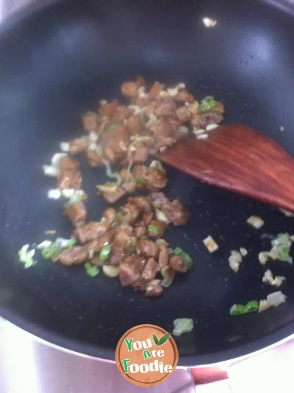 Next meal - diced potatoes with soy sauce