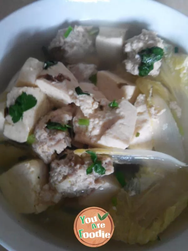 Tofu ball soup