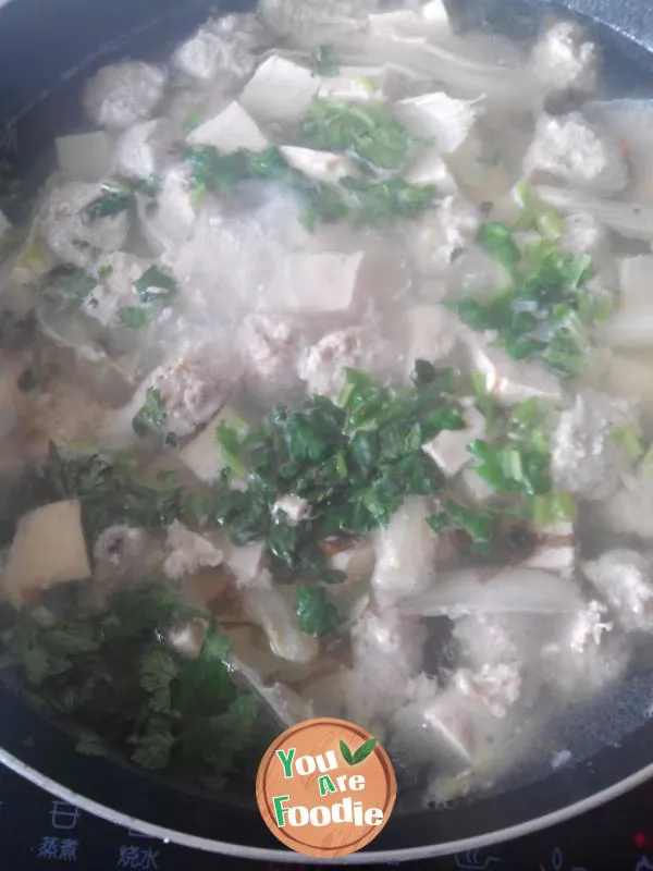 Tofu ball soup