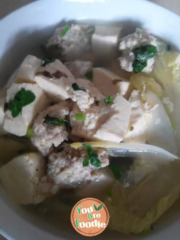 Tofu ball soup