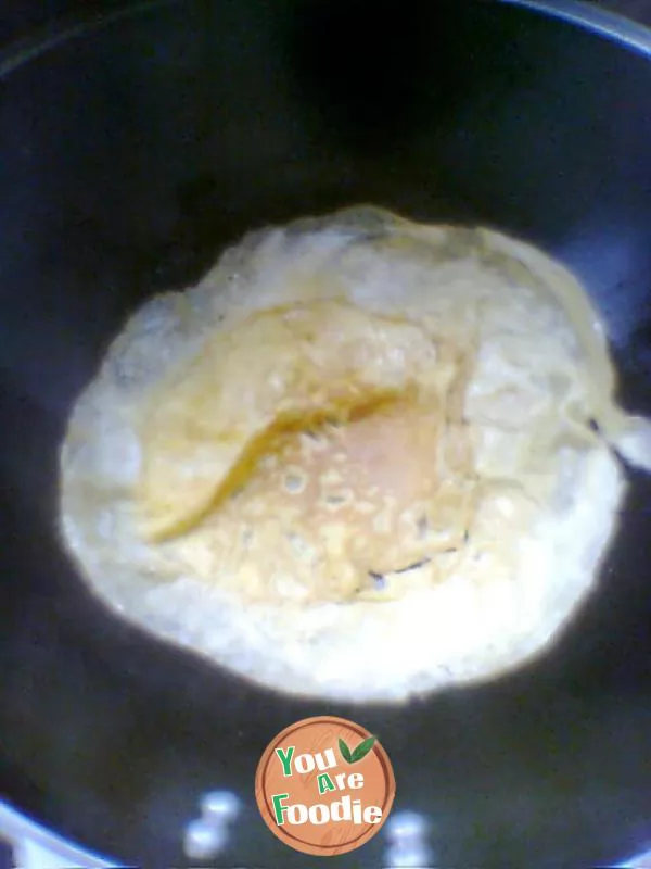 My home shredded egg wonton