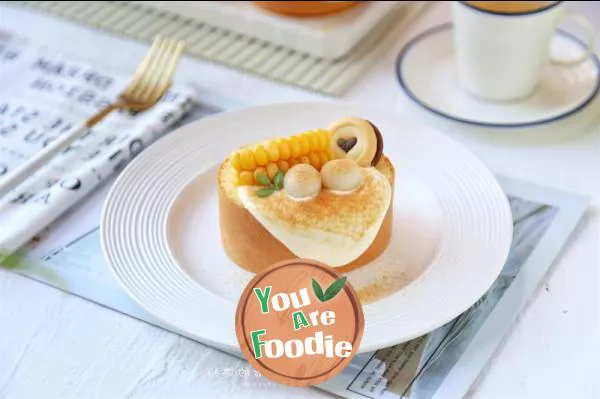 Corn bean milk cream roll