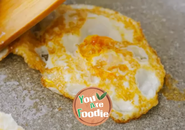Loofah fried egg soup