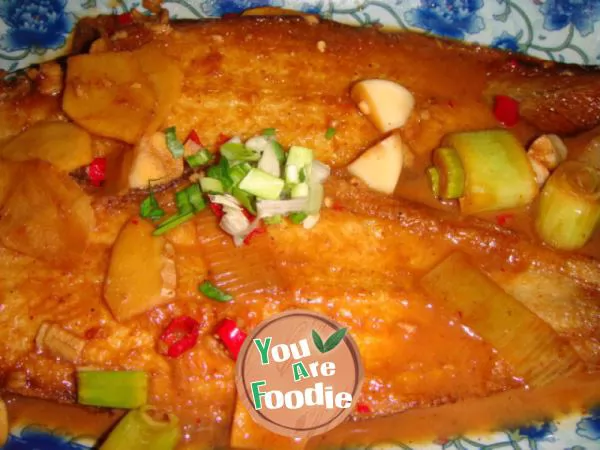 Braised-flounder