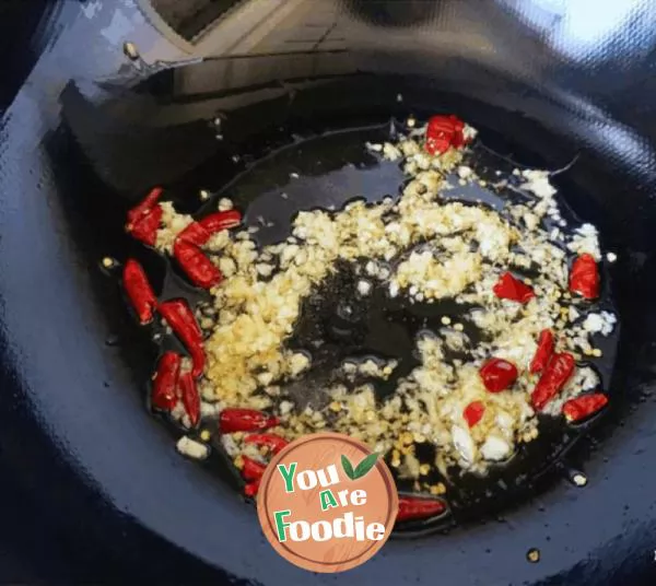 Stir fried Flammulina velutipes