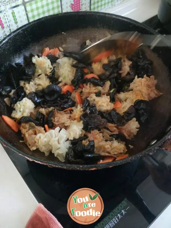 Black and white vegetables