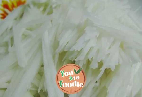 Fried shredded radish with beef