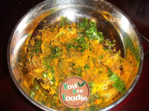 Fried Lamb Chop with mango and mint