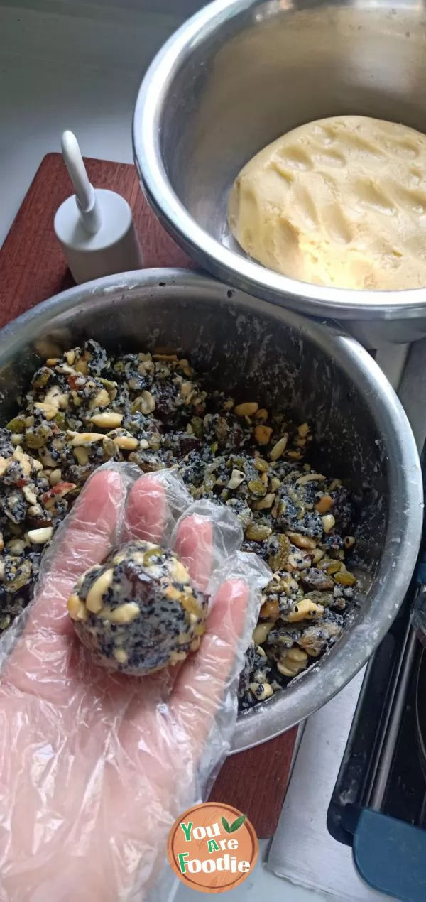 olive nut moon-cake