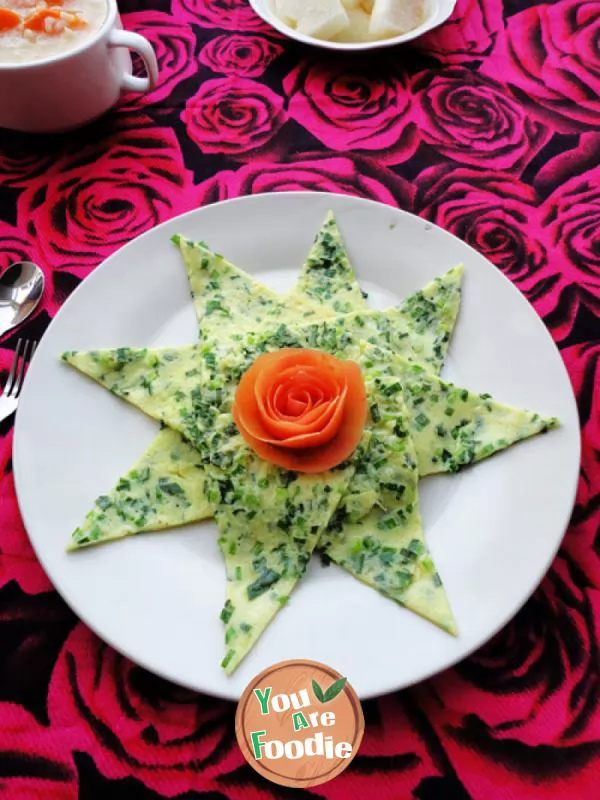 Leek egg cake