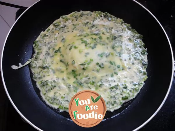 Leek egg cake