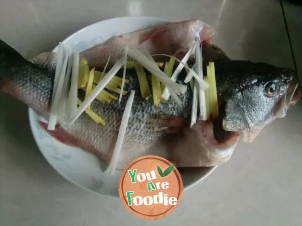 Steamed perch