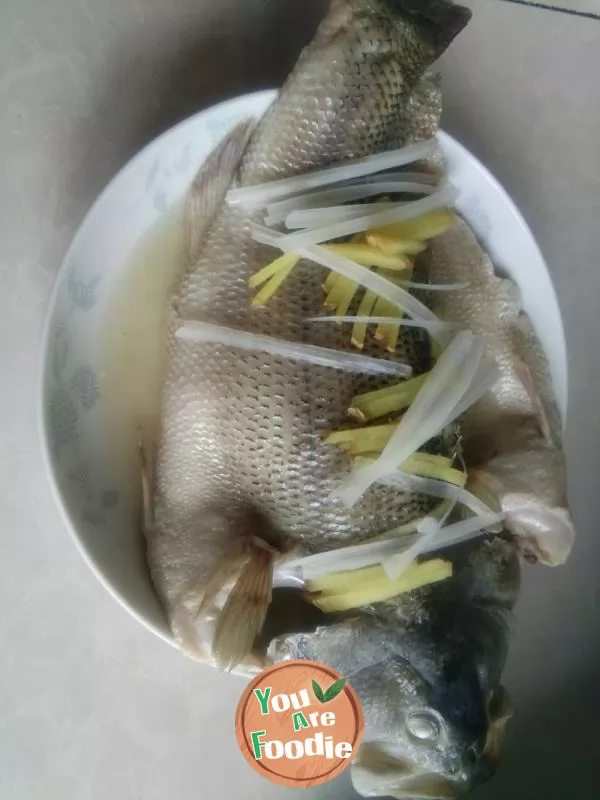 Steamed perch