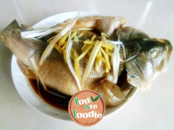 Steamed perch