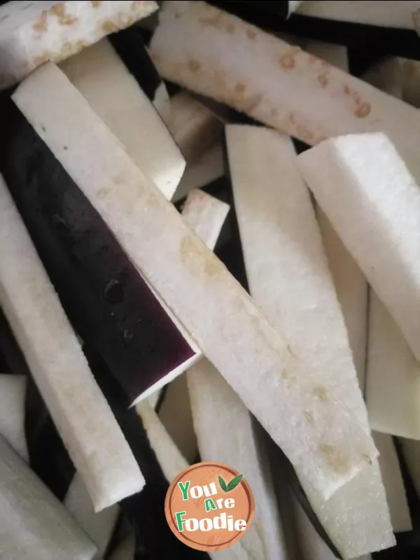 Garlic flavored eggplant
