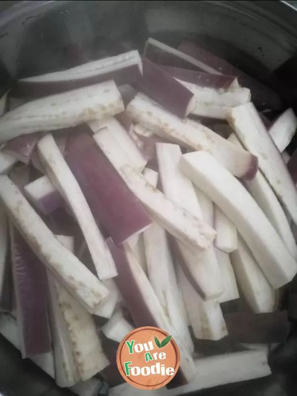 Garlic flavored eggplant