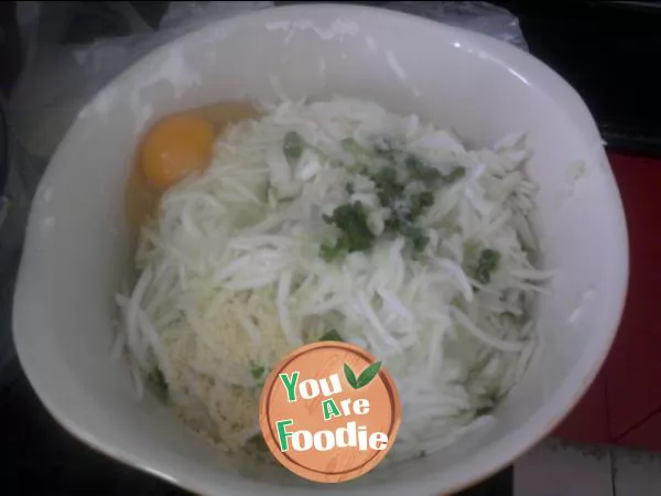 Yishan's mother's tomato and bottle gourd cake