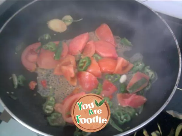 Yishan's mother's tomato and bottle gourd cake