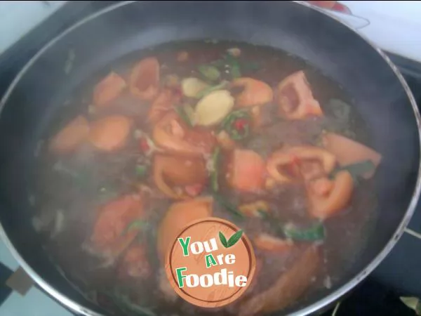 Yishan's mother's tomato and bottle gourd cake