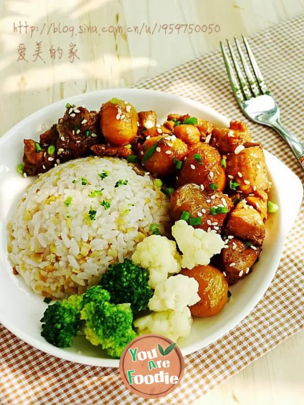 Home-style-tonic-meal-in-golden-autumn-----Chestnut-Chicken-Rice