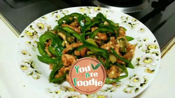 Sauteed Shredded Pork with Green Pepper