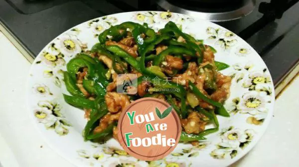 Sauteed Shredded Pork with Green Pepper