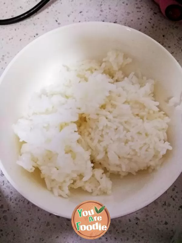 Fried rice with Loofah and eggs