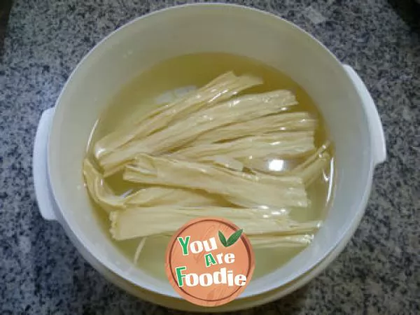 Fried beancurd with streaky pork