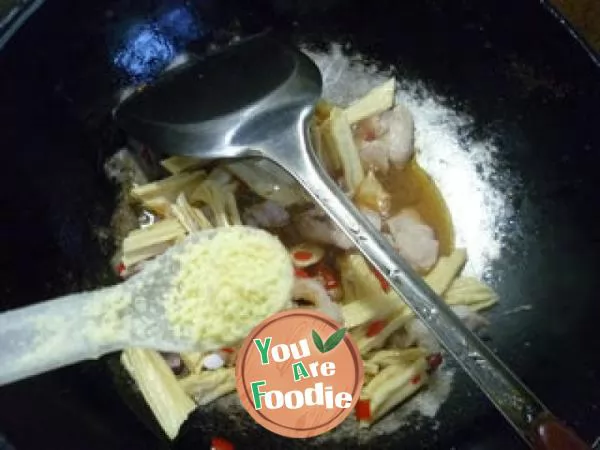 Fried beancurd with streaky pork
