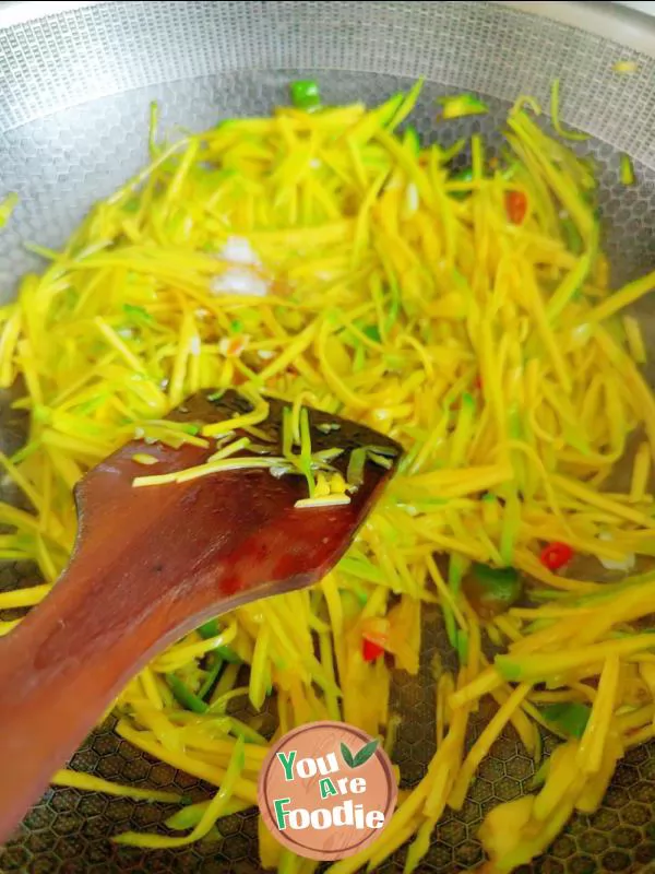 Fried shredded pumpkin