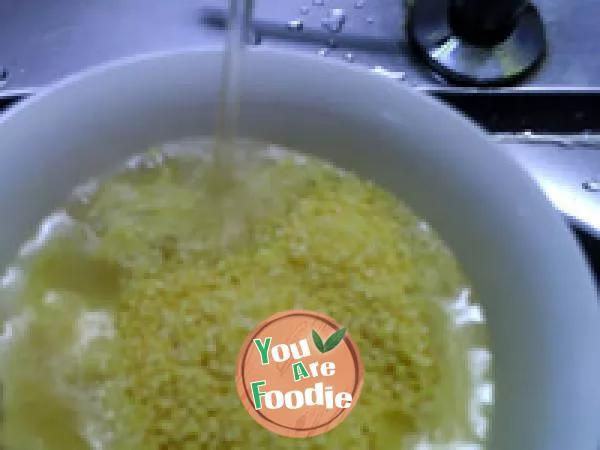 Sweet potato millet porridge