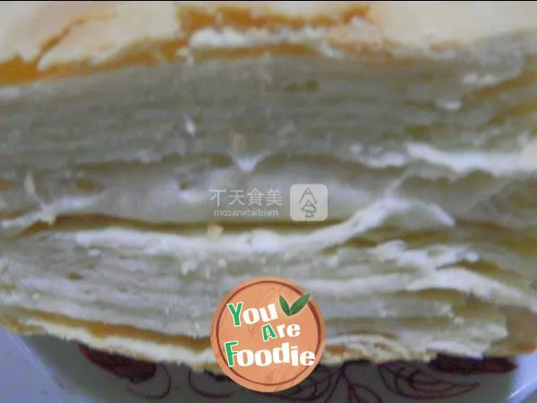 Baked thousand layer cake