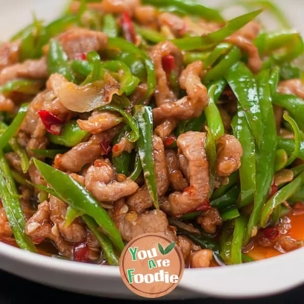 Sauteed Shredded Pork with Green Pepper