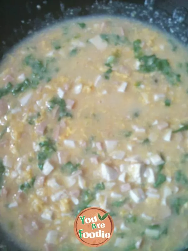Home style bean curd soup