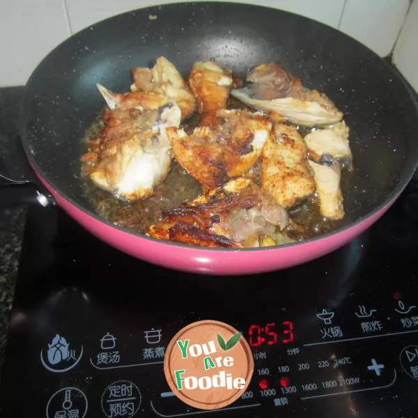 Boiled fish with vegetables