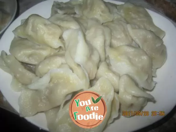 dumpling of pickled Chinese cabbage