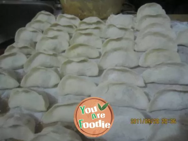 dumpling of pickled Chinese cabbage