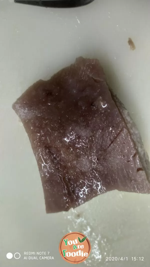 Fried pork with tiger skin