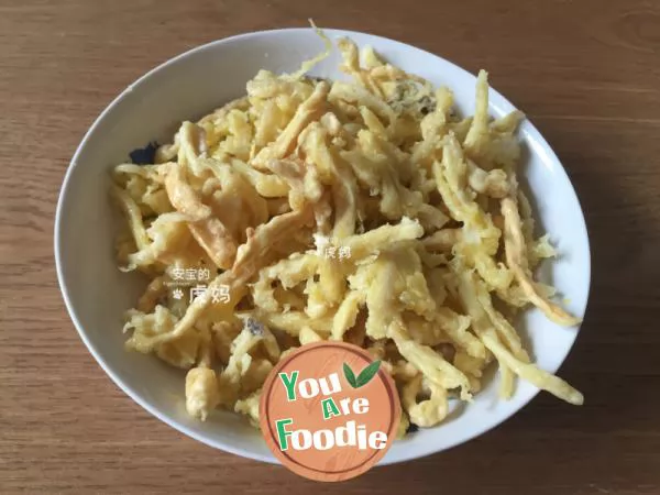 Fried Pleurotus eryngii