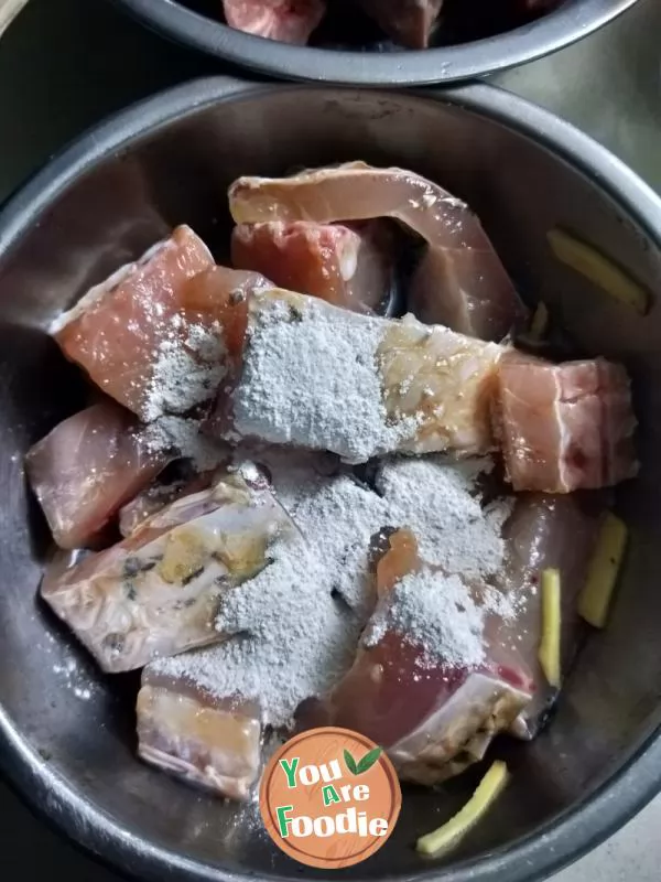 Steamed fish Brisket with chopped pepper