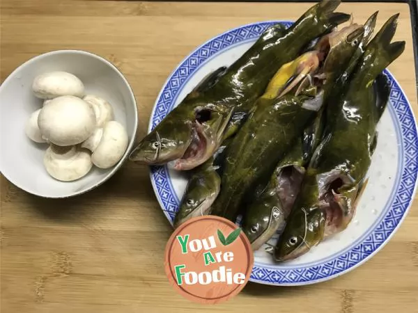 Mushroom and squid soup
