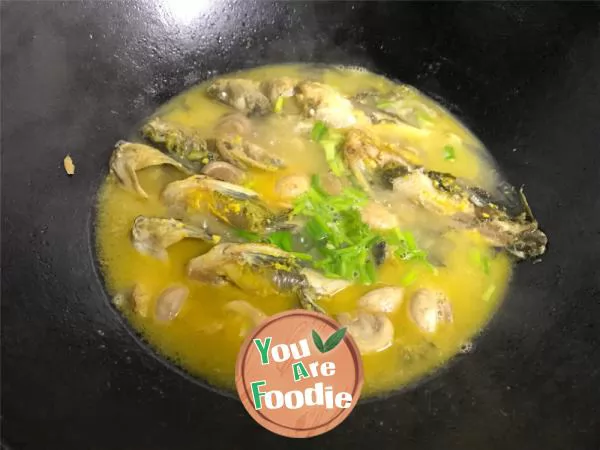 Mushroom and squid soup