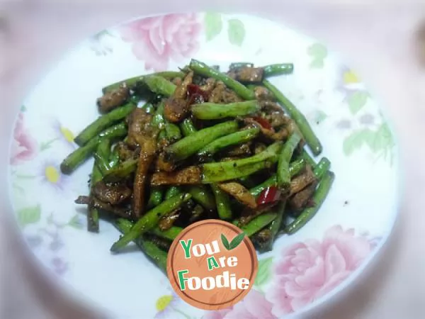 Fried-shredded-pork-with-long-beans