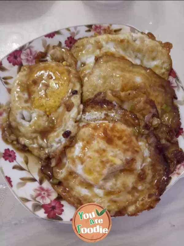 Sweet and sour poached egg