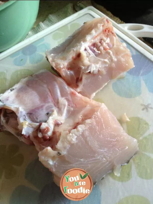 Appetizing snack - fried fish slices