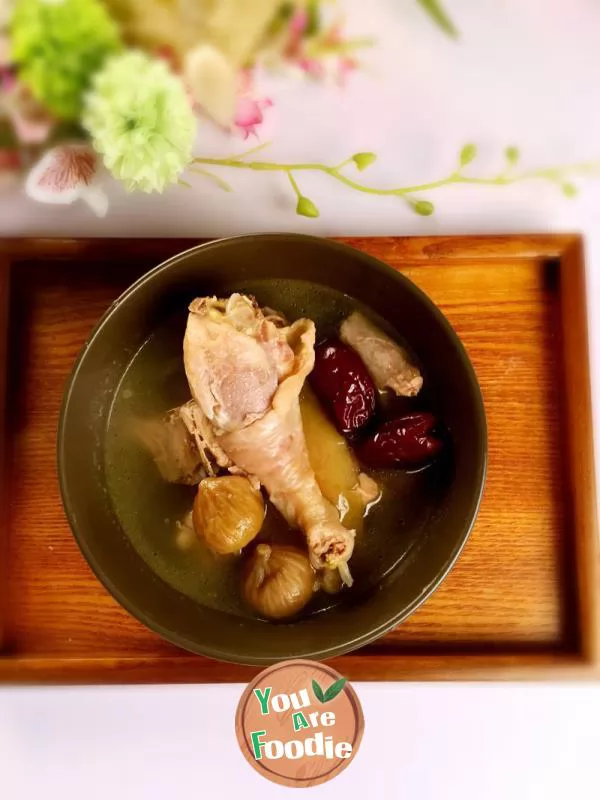Double fruit chicken soup