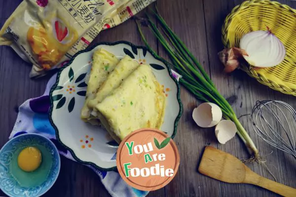 Onion egg cake