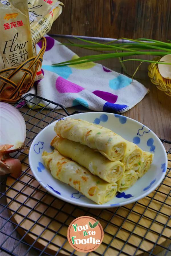 Onion egg cake