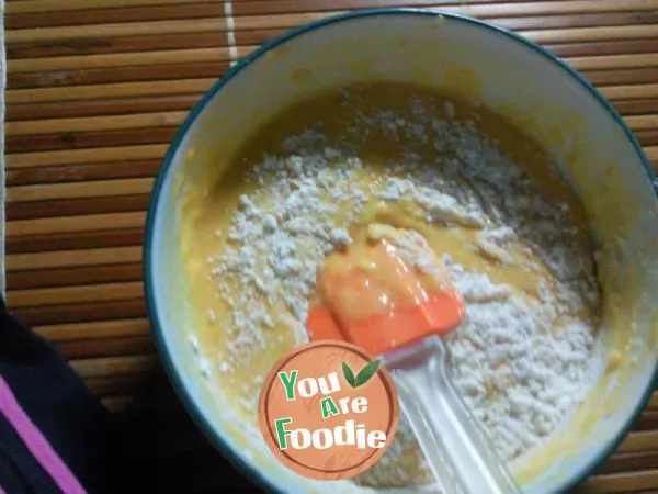 Pumpkin cake with sweet corn juice